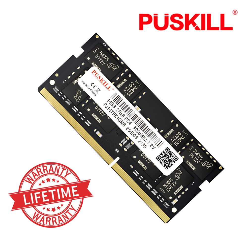 PUSKILL Memoria Ram Ʈ DDR4 DDR3L 16GB 8GB 4GB 32GB 3200 2666 2400 1600 1333 Sodimm Ʈ ޸